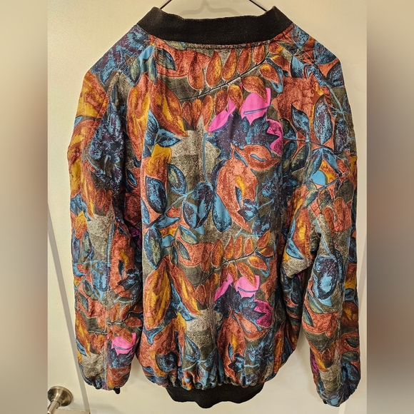 Vintage - Silk Sara Roberts NWOT Bomber Jacket - Size L - Picture 10 of 10